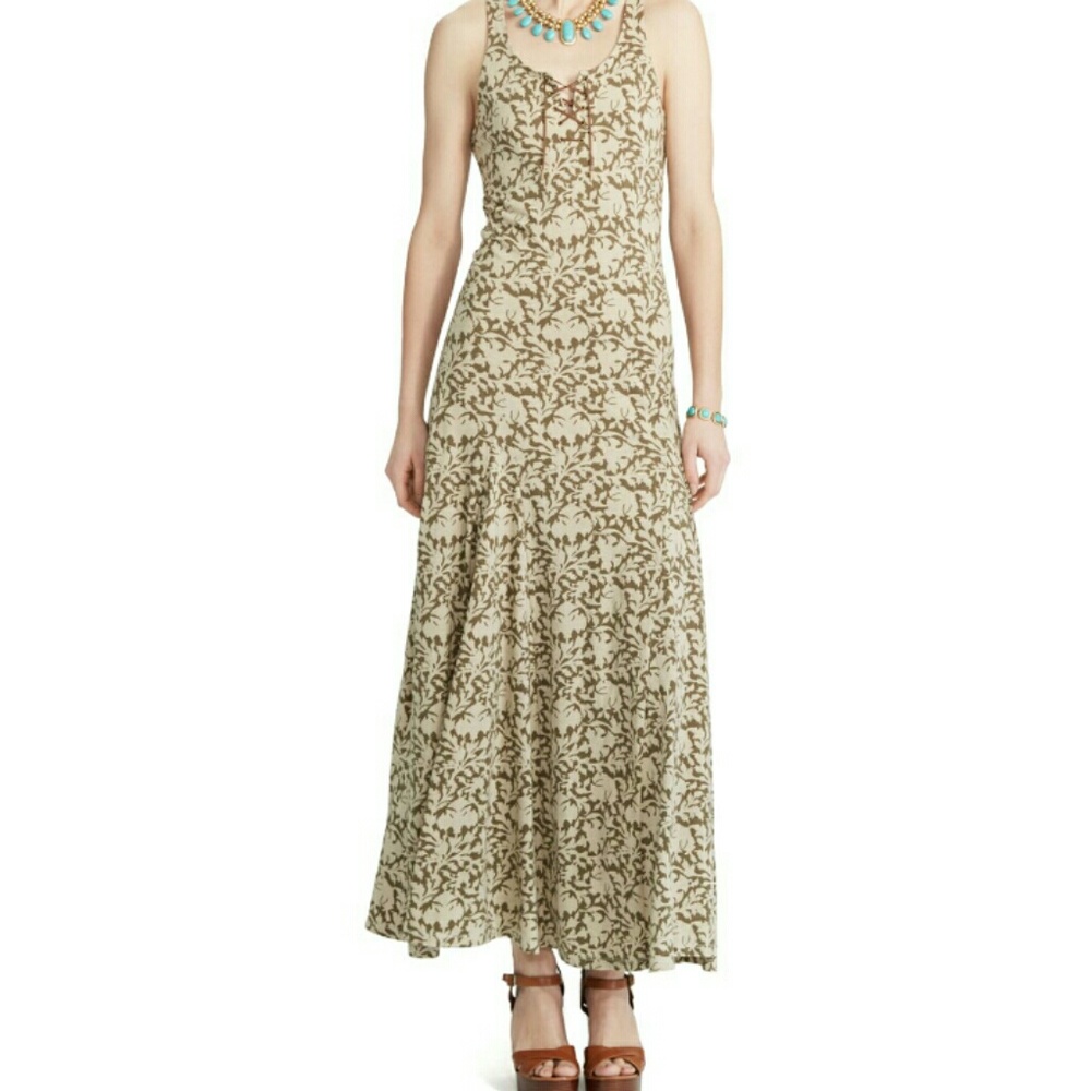 Lauren jeans co print maxi dress size s